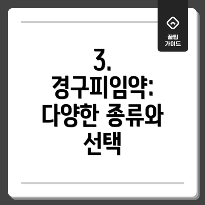 3. 경구피임약: 다양한 종류와 선택