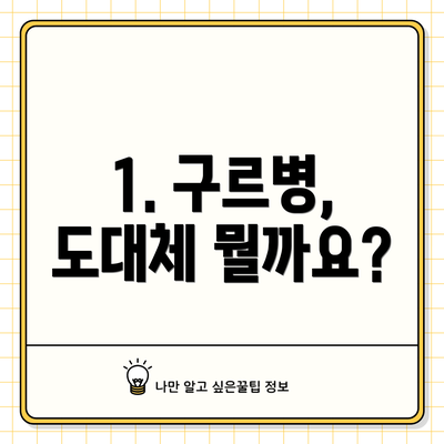 1. 구르병, 도대체 뭘까요?