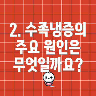 2. 수족냉증의 주요 원인은 무엇일까요?