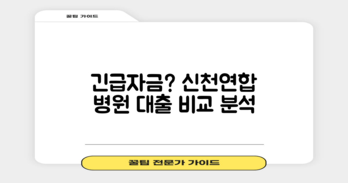 긴급 자금? 시흥 신천연합병원 연계 대출 정보 비교 분석