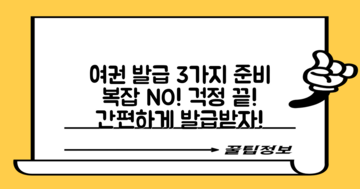 3가지 여권 발급 준비: 복잡한 절차, 이제 걱정 끝!